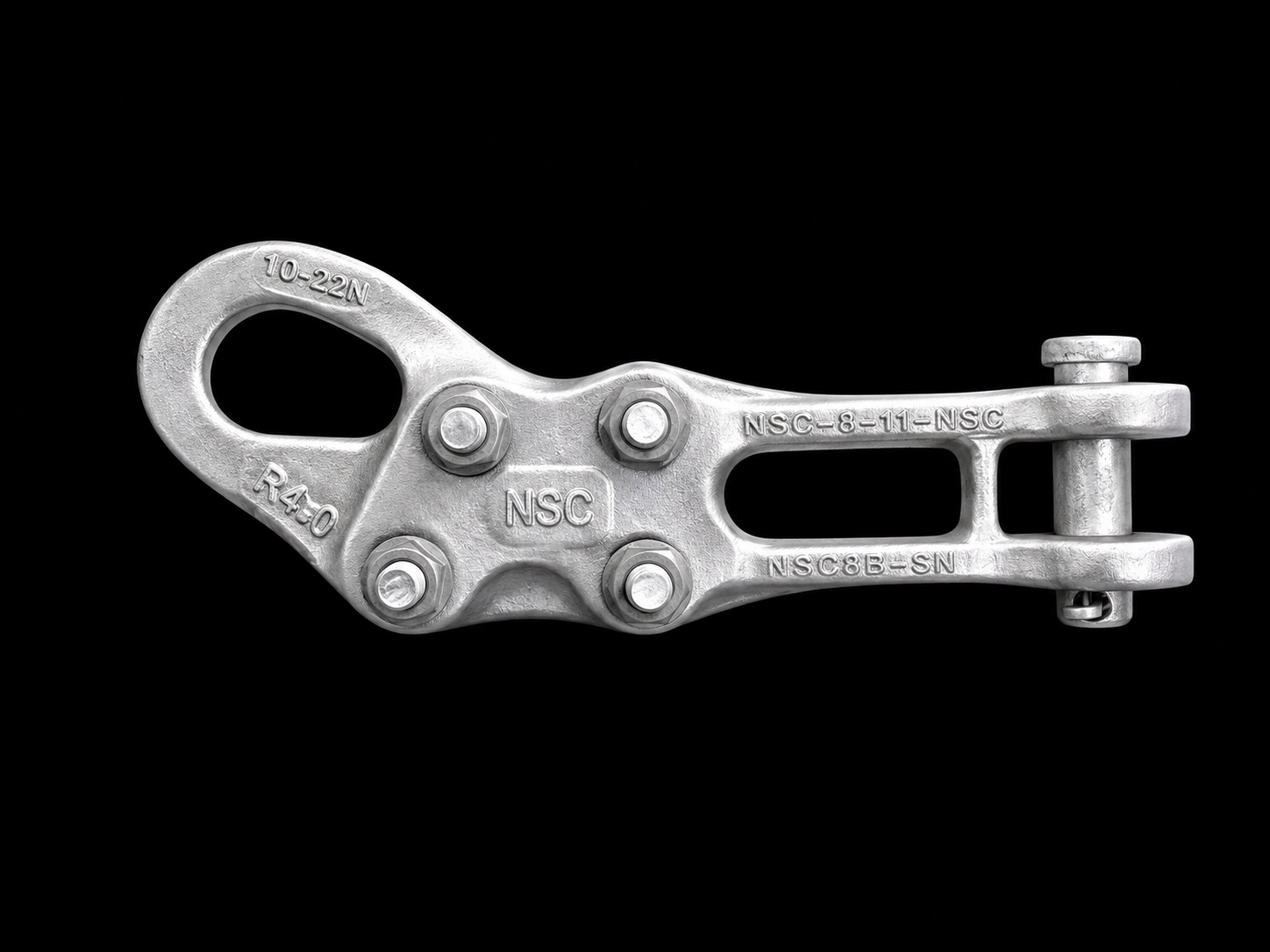 NSG-R6 Grapa de remate recta aluminio